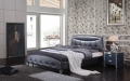 leather bed,modern bed,bedroom furniture,bed